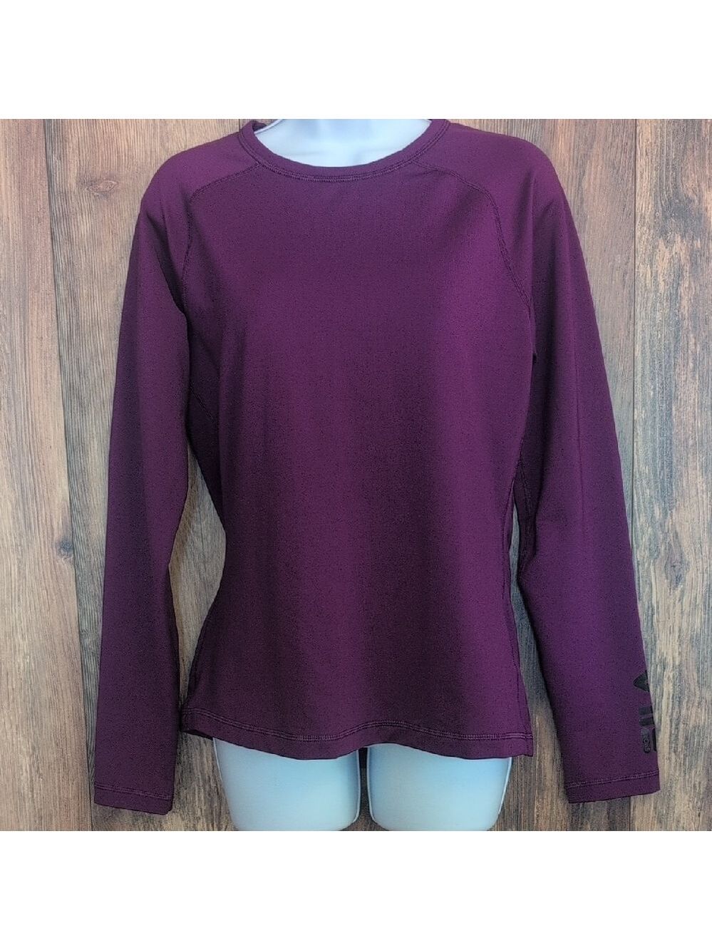 Fila Women's Rich Purple Long Sleeve Shirt L              D329